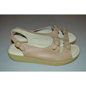 Clinic Lites Tan Cove Leather Sandals Size 6 M Medium